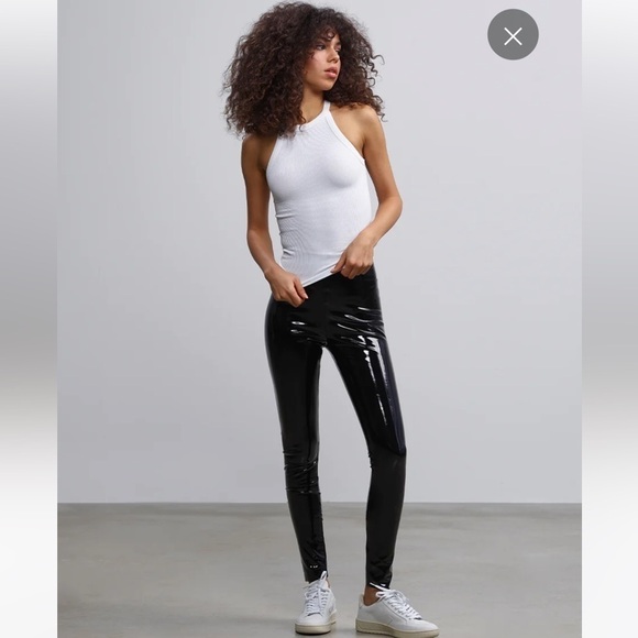 Commando Faux Patent Leather Legging Black Extra Large - Picture 1 of 8